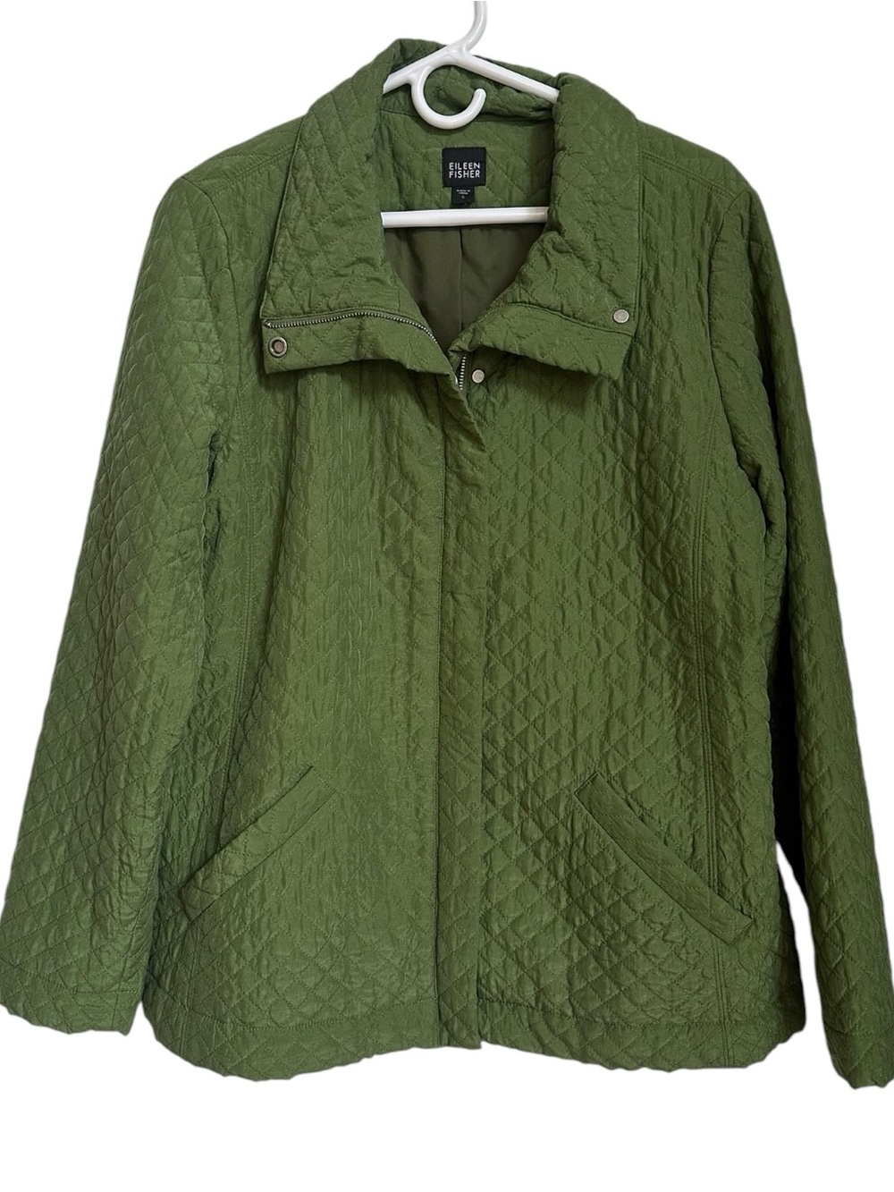 Eileen Fisher Quilted Silk Jacket